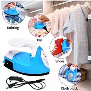 Mini Craft Iron Mini Heat Press Mini Iron Portable Handy Heat Press Small Blue